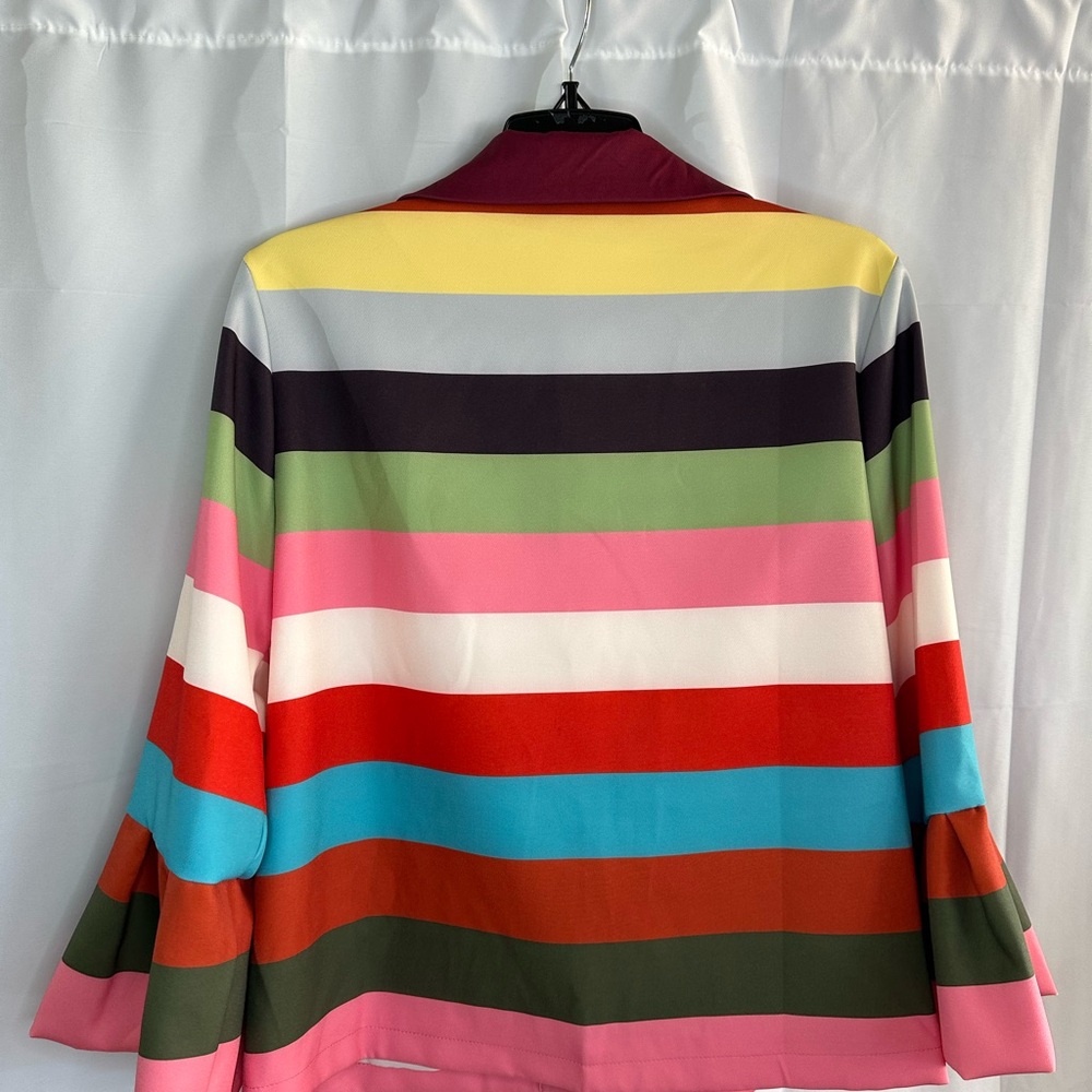 Colorful Striped Blazer by Oshoplive - Picture 7 of 10